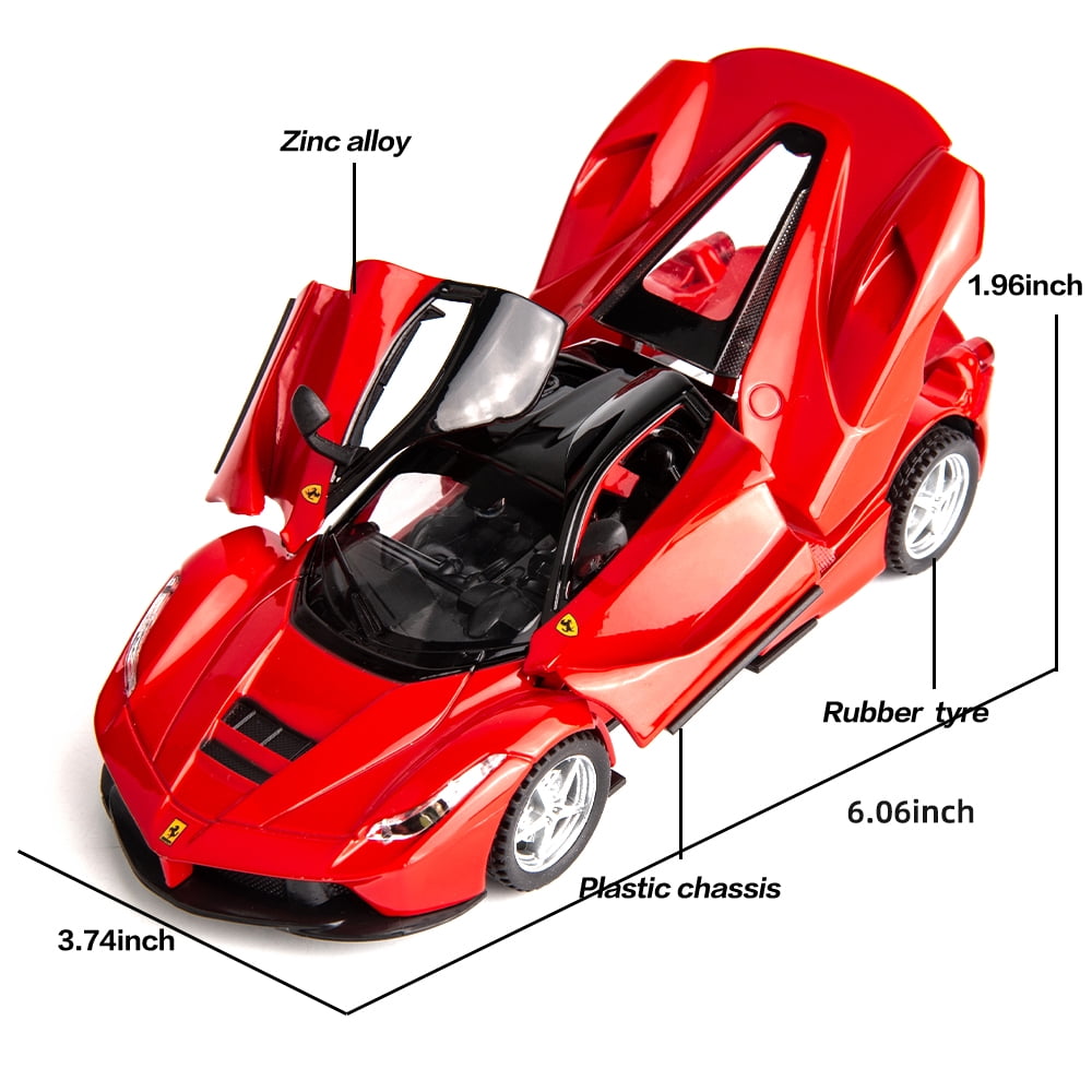 WAKAKAC Alloy Diecast LaFerrari Model Car, Pull Back Toy with