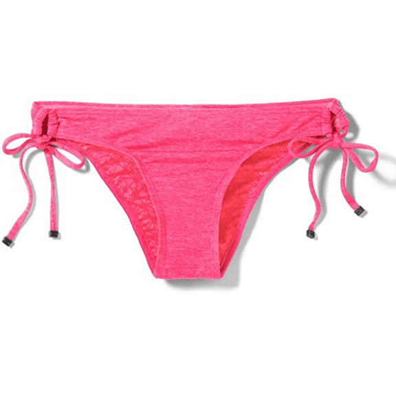 Oakley Women's Optic Fiber Solid Legend Tunnel Coral Glow Bikini Bottom, Sz. XS