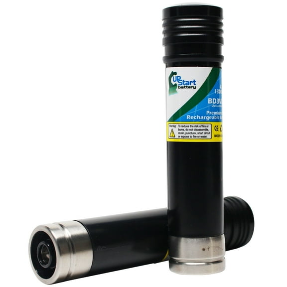 2 Compatible Black & Decker VP510 Battery Replacement - For Black & Decker 3.6V Power Tool Battery (1300mAh, NICD)