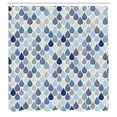 thumbnail image 3 of Ambesonne Geometric Shower Curtain, Raindrops Doodle Style, 69"Wx70"L, Dark Violet, 3 of 3
