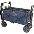 thumbnail image 1 of Mac Sports Collapsible Folding Heavy Duty Push Pull Utility Cart Wagon, Blue, 1 of 9