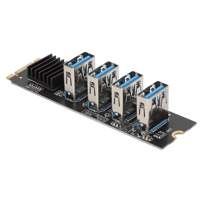 M.2 NVME To PCIE 1X Riser Card, M.2 NVME To PCIE 1X USB 3.0 M.2 To 4 PCIE Ports Riser Card For GPU Miner