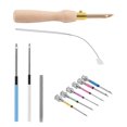 thumbnail image 1 of 11Pcs Punch Needle Tool Kit Embroidery Stitching Punch Needle & Needle Threader Embroidery Poking Cr, 1 of 5