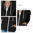 thumbnail image 5 of Sudadera Holgada, Sudaderas Con Capucha Informales Con Cremallera Para Mujer Para Citas ACTIVE Cocina, Decoración y Otros, 5 of 5