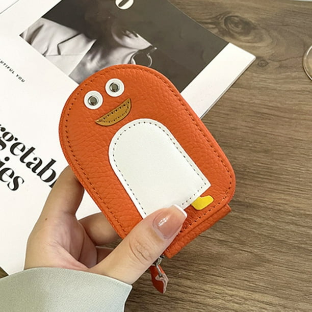 Bolso de tarjeta para mujer, ultrafino, pequeño, exquisito, de alta gama, de cuero, antidesmagnetización, lindo diseño de nicho