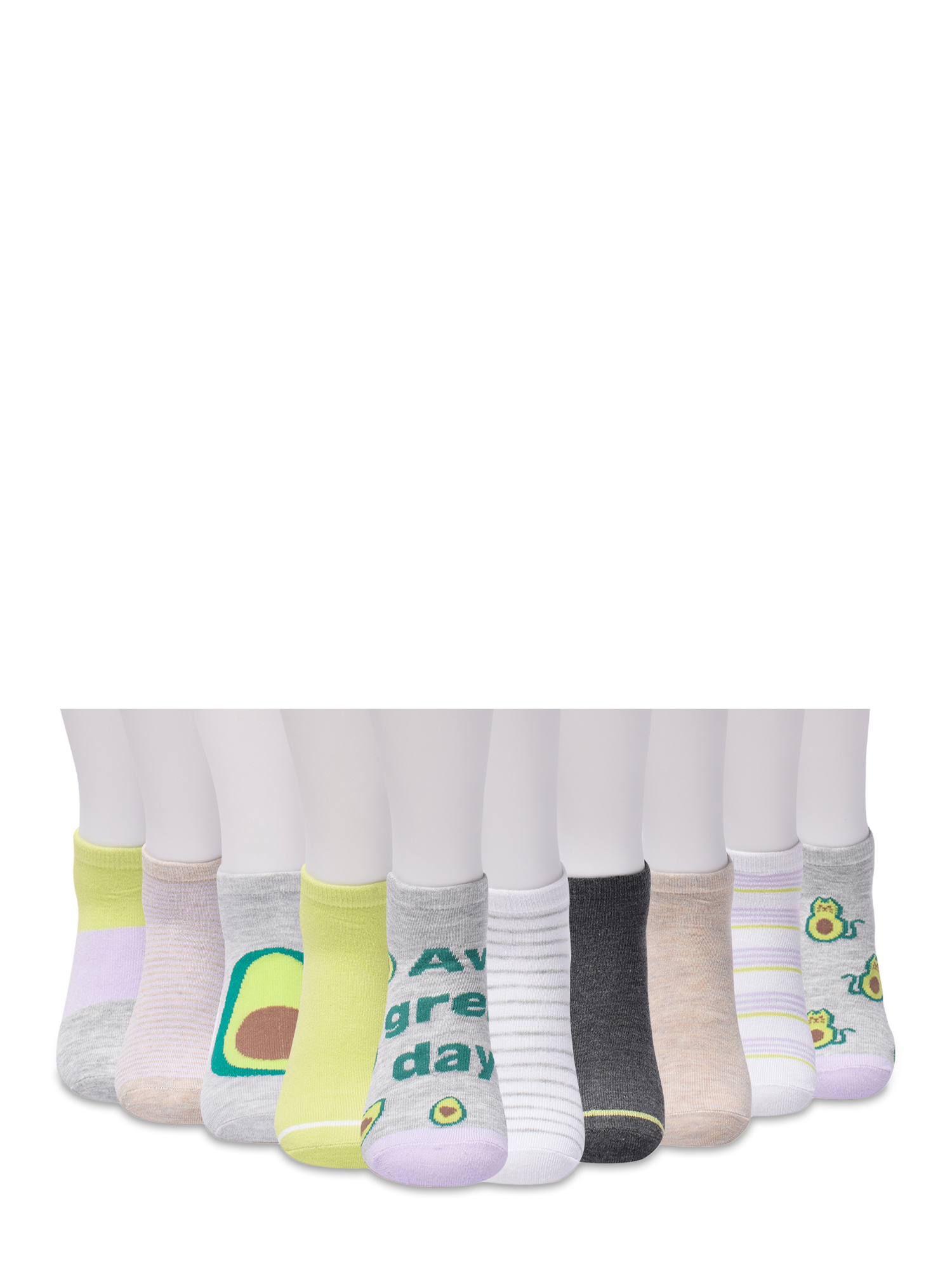 No Boundaries Women's Low-Cut Socks, 10-Pack, Sizes 4-10 - image 5 of 5