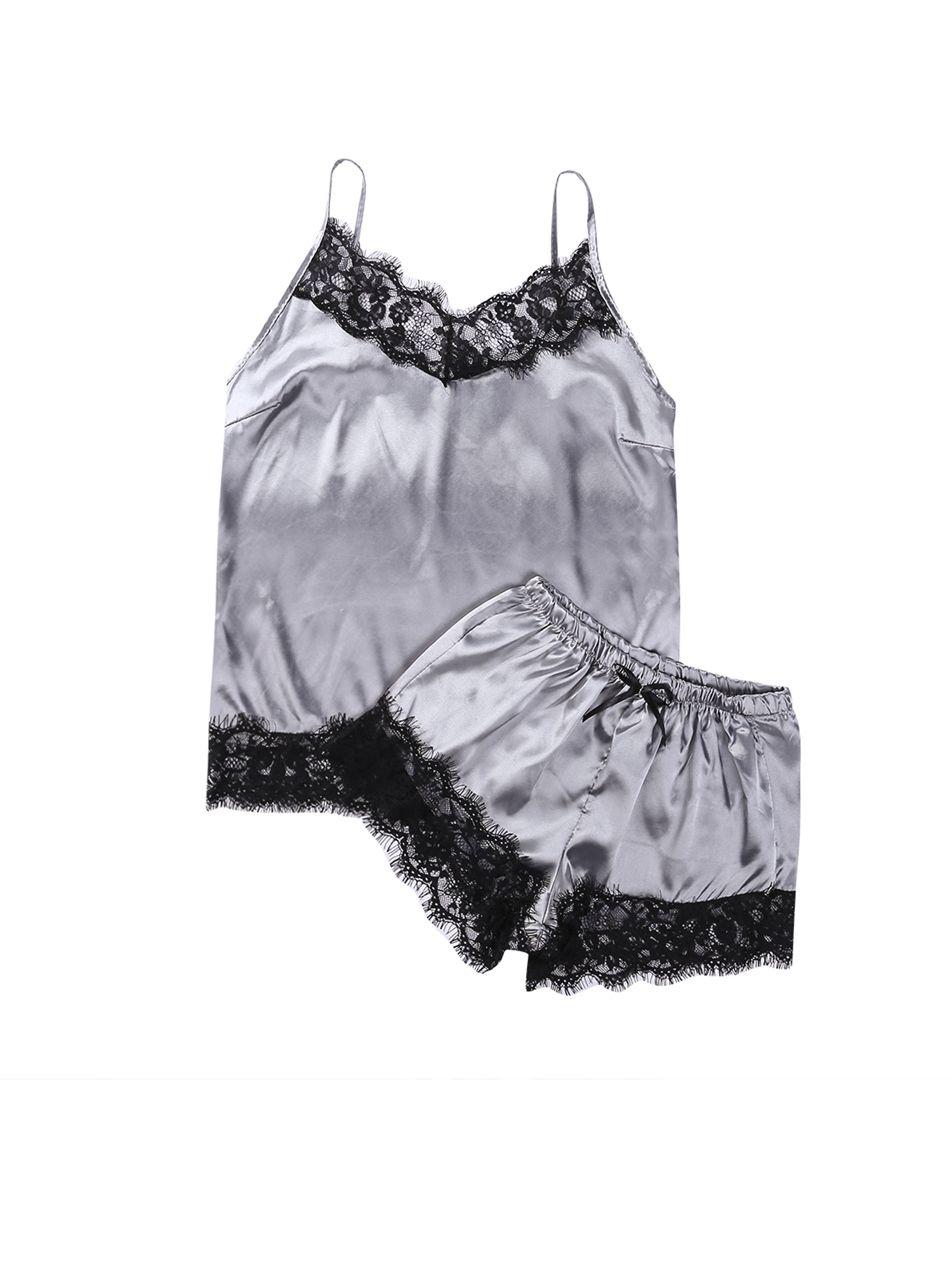 Tank Tops Shorts Nightwear Gray 