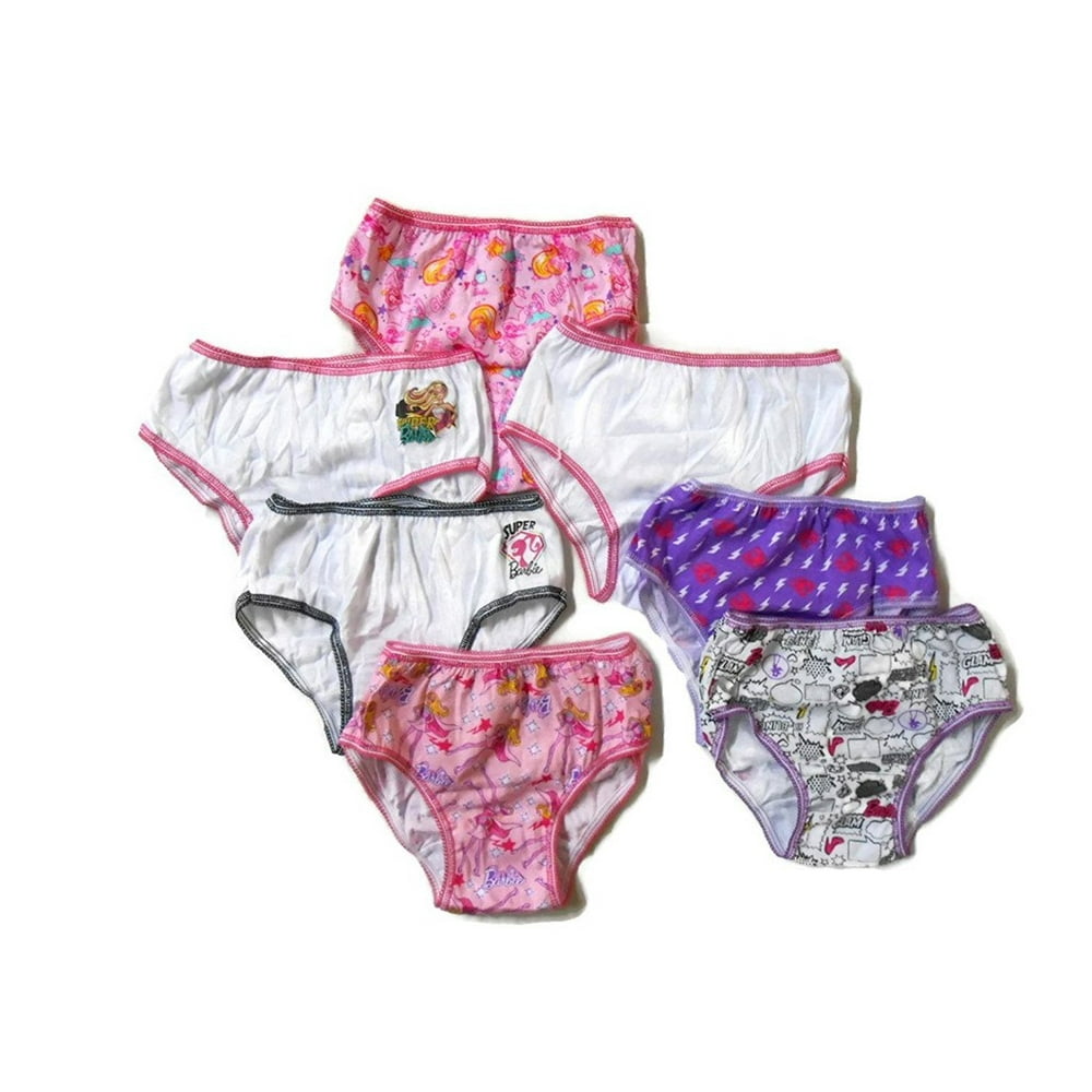 Handcraft Mfg Handcraft Little Girls' Barbie Underwear Set 7 Pack