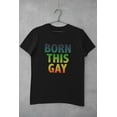 thumbnail image 5 of Old Glory Mens Gay Pride LGBT Born This Gay Short Sleeve Graphic T Shirt, 5 of 6