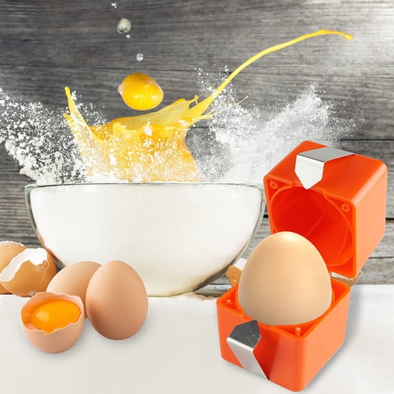 Orange egg shell opener Eggshell Opener egg shell opener for hard boiled eggs Egg Cracker Tool centirides egg shell opener egg separator egg cracker tool the egg tool hard boiled egg peeler
