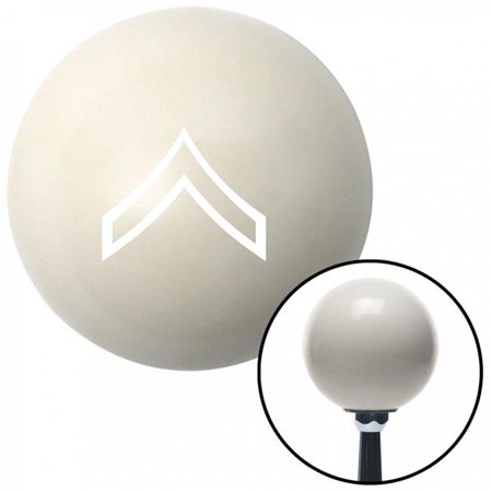 American Shifter White 01 Private First Class Ivory Shift Knob with M16 x 1.5 Insert Shifter Auto Brody