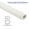 thumbnail image 2 of Uxcell Insulation Foam Tube Lagging Insulation 1.26" x 1.73" Heat Preservation for Antifreeze Insulation Handle Grip White, 2 of 7