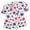 01-Dark Blue, variant on Women's 4th of July Scrub Tops - 250th Anniversary USA Modern Classic Shirt with Pockets, Instrument Loop & Fade Resistant Fabric 03-Navy L