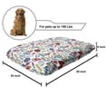 thumbnail image 2 of School Pet Bed, Elementary School Theme Student Supplies Globe Paints and Brushes Books Education, Resistant Pad for Dogs and Cats Cushion with Removable Cover, 24" x 39", Multicolor, by Ambesonne, 2 of 4