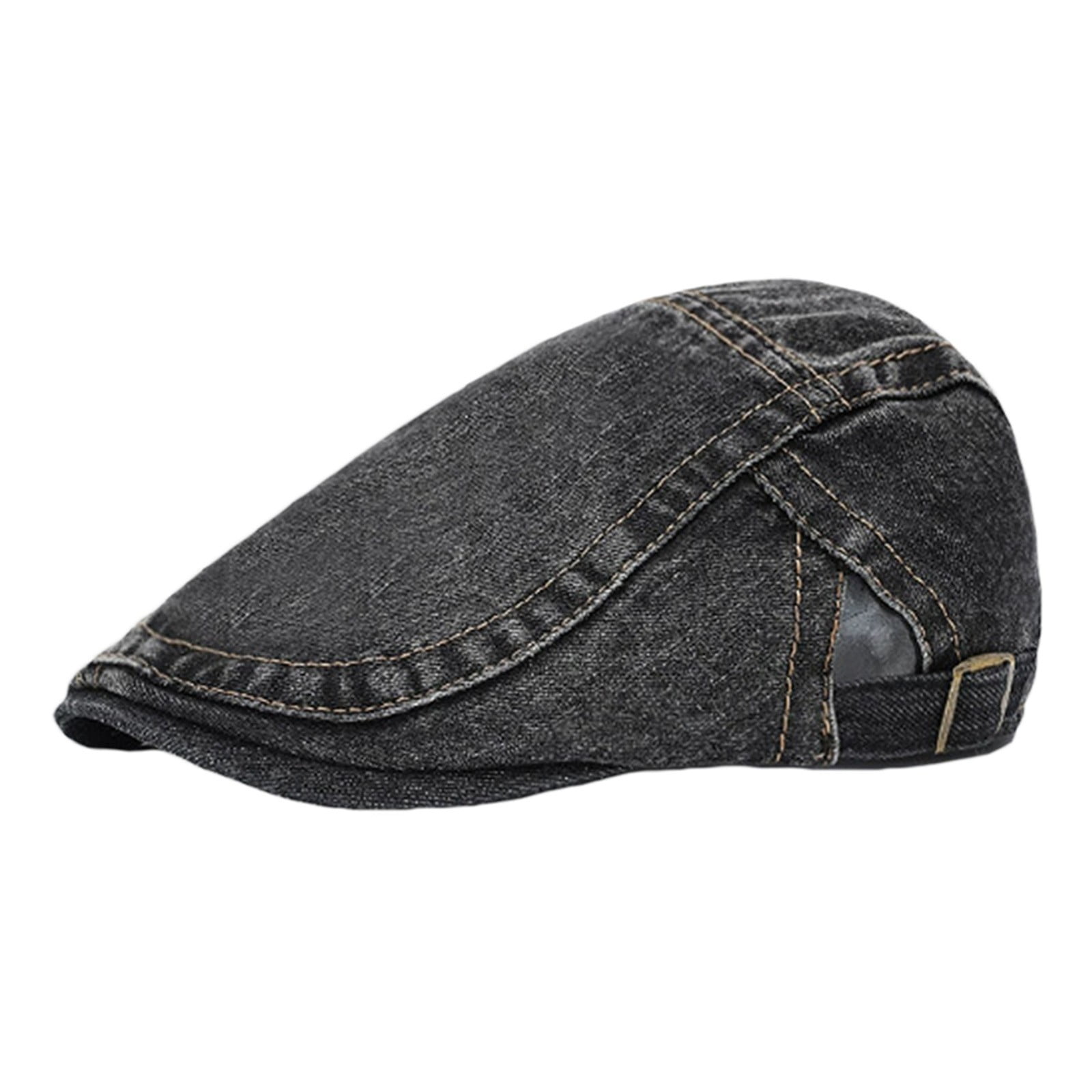 Yaruuzi Mens Newsboy Hat Fishing Hat for Men Beret Men Pageboy Hat Ivy Cap for Men Uv Protection Hat Dress Hat Cabbie Hats for Men s Flat Caps Travel Hat French Hats for Men