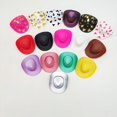 thumbnail image 3 of Accesorios para sombrero de pato amarillo Mini sombrero de vaquero Sombrero de paja Sombrero de jazz Sombrero decorativo para muñeca, 3 of 4