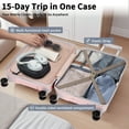 thumbnail image 4 of Concepten 5-Piece Carry on Luggage Set, PP Material Hard Shell Suitcase with TSA Lock for Rotating Wheels，Lightweight and Drop Resistant Suitcase, 4 of 8