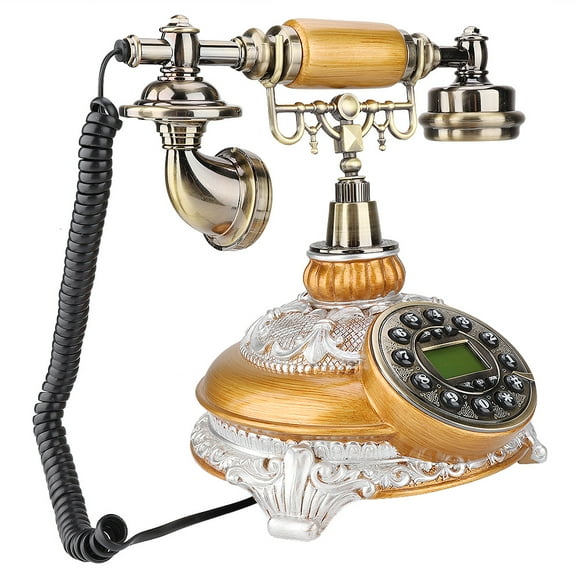 Teléfono de escritorio, MS-8327B Teléfono de oficina fijo de estilo retro de la UE Diseño fácil de usar