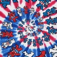 thumbnail image 4 of Grateful Dead - Spiral Patriotic Bears Tie Dye Mens T Shirt, 4 of 7
