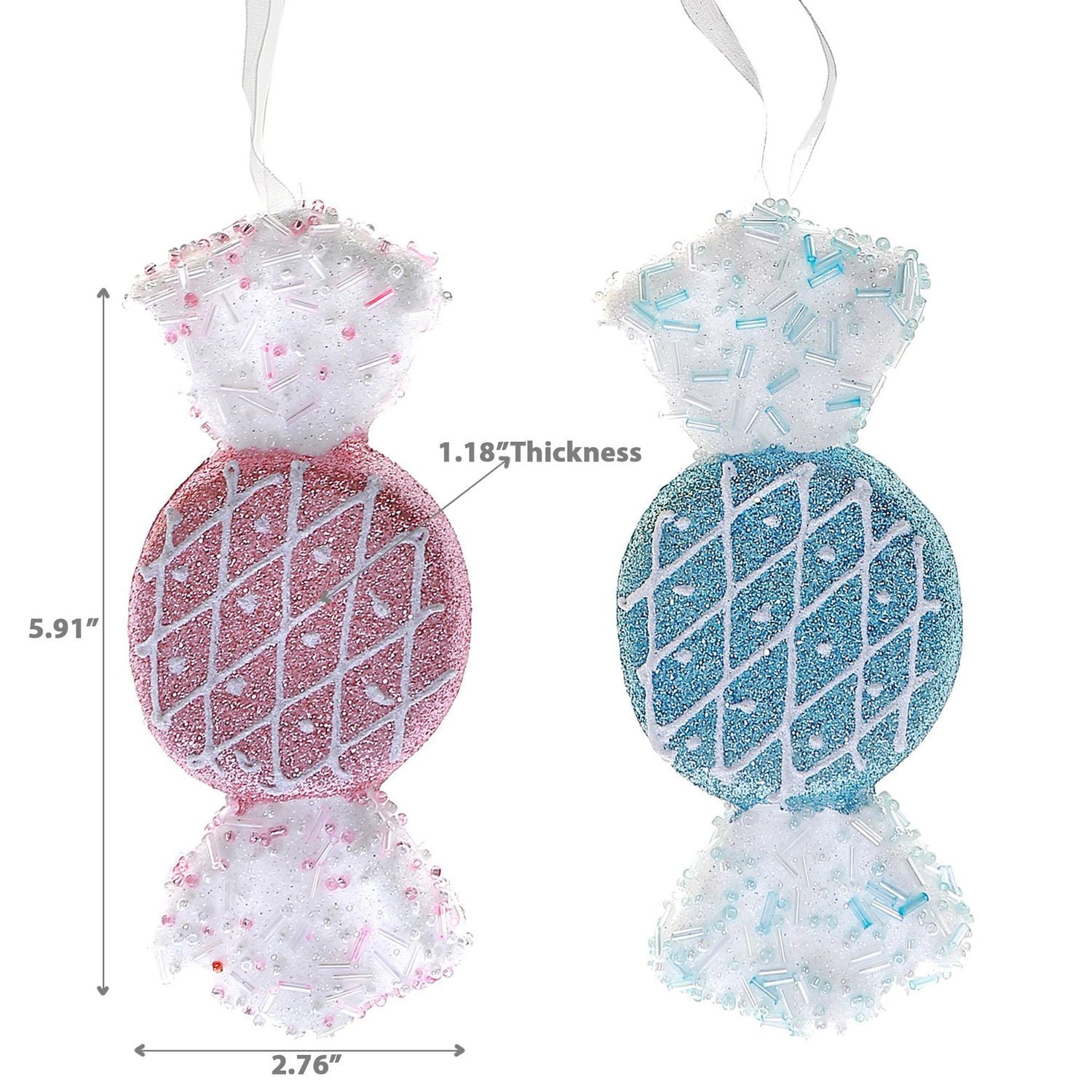 Ornement Bonbons - Lot De 12