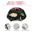 thumbnail image 5 of Balery Cute Dinosaurs Shower Caps, Double Layer Waterproof Shower Cap, Double Layers Reusable Shower Cap With Soft Comfortable For Long Thick Hair Soft Bath Shower Hair Caps, 5 of 9