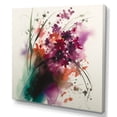 thumbnail image 2 of Designart "Purple And Green Flowers Bouquet Elegance I" Floral Bouquet Wall Art Living Room, 2 of 5