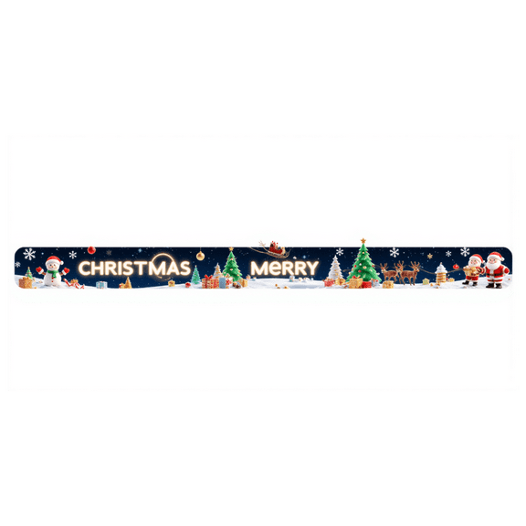 Festive Design Merry Christmas Santa Claus Snowman Holiday Banner for Christmas Party Decorations Winter Celebration