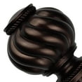 thumbnail image 1 of facefd 2 Pcs Embouts de Tringle à Rideau 3/4 Pouce Remplacement pour Chambre Salon Brun Foncé, 1 of 8