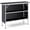 Black, variant on Biotree Folding Camping Table with 2-Tier Open Shelves for Outdoor BBQ Portable Camp Kitchen Table with Storage, Black