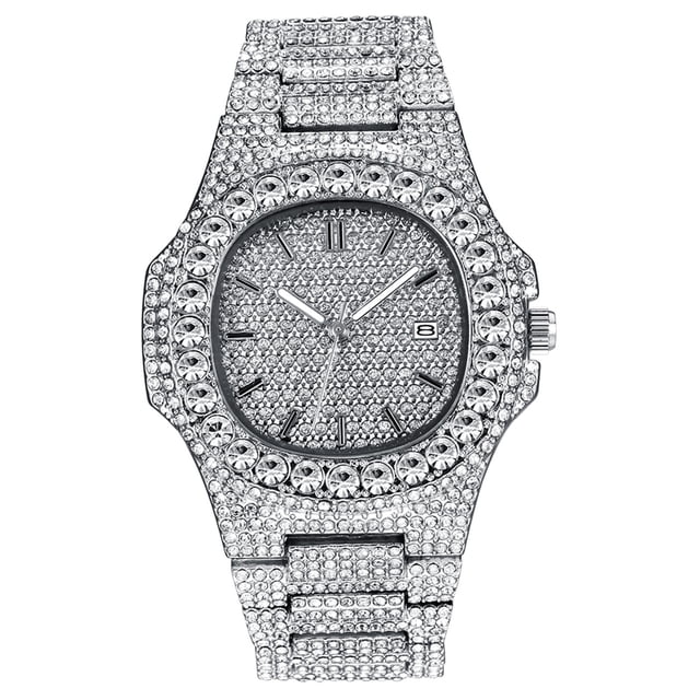 Reloj de cuarzo para hombre, reloj de pulsera de acero para hombre, reloj de diseño clásico de moda dorado para hombre