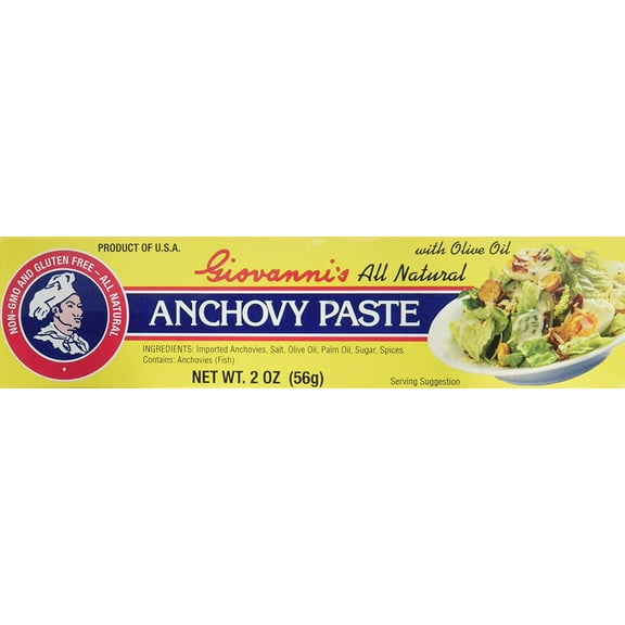 Pack of 12, Giovannis Anchovy Paste, 2 oz
