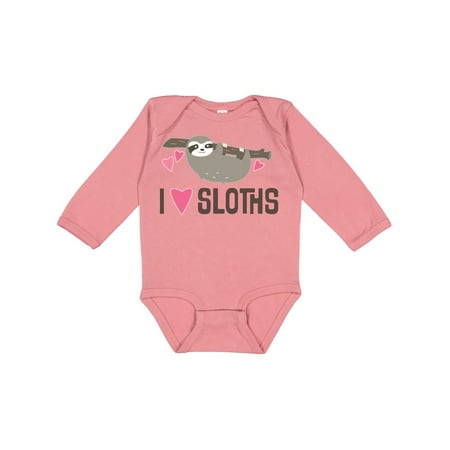 

Inktastic Sloth Lover Rain Forest Gift Baby Girl Long Sleeve Bodysuit