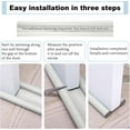 thumbnail image 5 of 2Pcs Double Door Draft Stopper, Draft Stopper for Bottom of Door Soundproof, Windproof, Dustproof, Block Light, Insect Resistant, Under Door Noise Blocker 37 Inch, 5 of 14