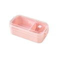 thumbnail image 2 of Usloyux Boîte à Lunch à Cadre, Boîte de Conservation Scellée de Qualité Alimentaire, Contenant de Rangement pour Fruits Style Bento, Boîte à Lunch Chauffable au Micro-Ondes, Boîte Portable de Pique-Nique pour Bureau, École, Plein Air, Voyage, 2 of 6