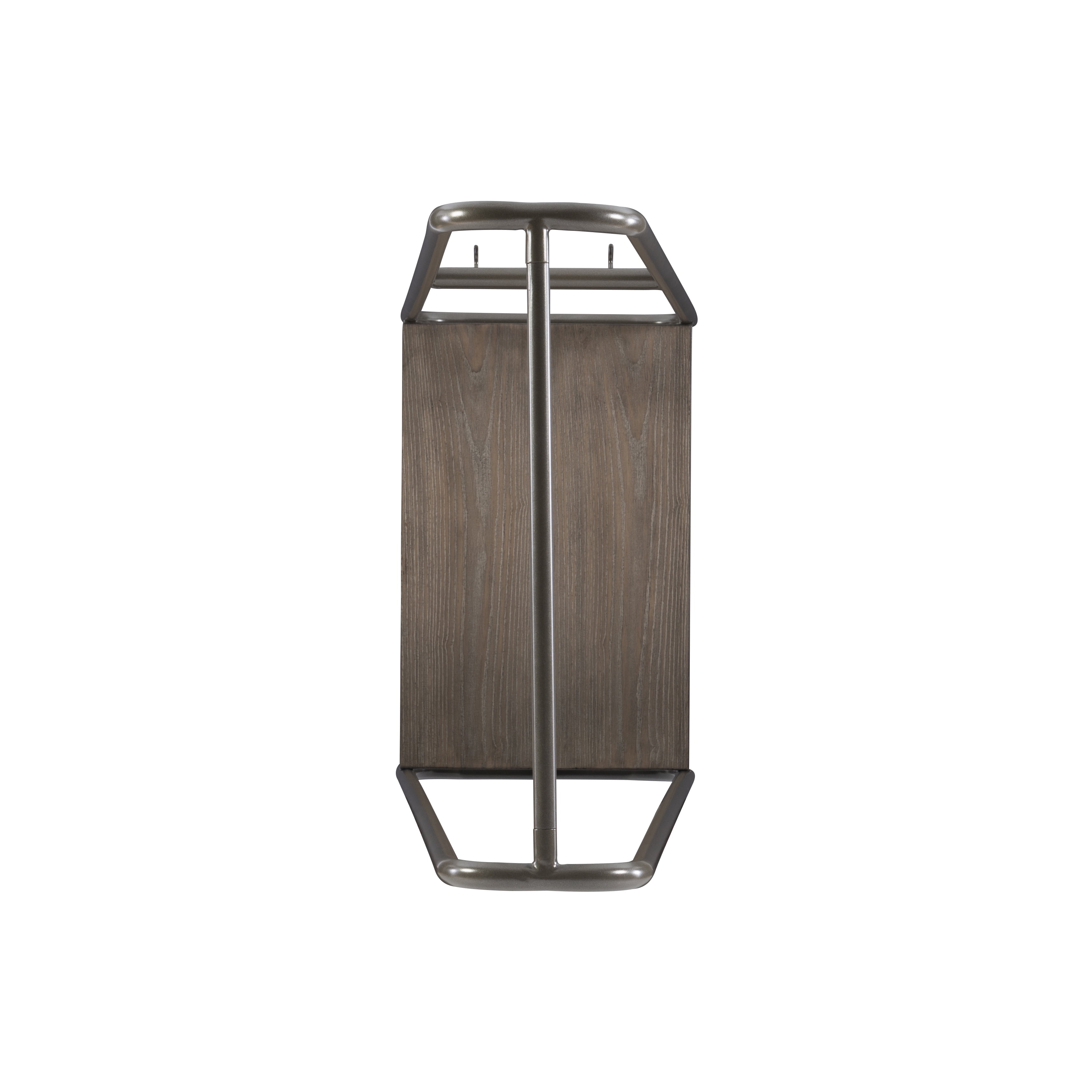 Linon Athania Kids Contemporary Clothing Rack Hall Tree with 4 Hooks and Shelf, Pewter