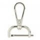 thumbnail image 2 of Cierres giratorios de langosta, cierres para bolsos, accesorios de cuero PU, cierres para llaveros, ganchos giratorios, clips de gatillo para correas , Plata de 19 mm 19mm Plata, 2 of 8