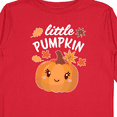 thumbnail image 4 of Inktastic Cute Little Pumpkin with Fall Leaves Boys or Girls Long Sleeve Toddler T-Shirt, 4 of 5