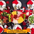 thumbnail image 7 of 3-Piece 11.8-inch Refrigerated Party Tray Set with Dividers, Includes Chilled Party Platters, Cooked Food Platters, Cold Dishes, and Dipping Sauces; Suitable for Fruits, Seafood, and Vegetables, 7 of 7