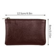 thumbnail image 3 of Dvkptbk Storage New Lychee Pattern Zipper Coin Purse Ultra-Thin Short Card Coin Key Organizer Pouch Bag Home Essentials, 3 of 3