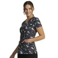 thumbnail image 7 of Dickies EDS Scrubs Top For Women V-Neck Print DK852, 7 of 7