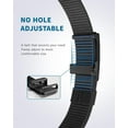 thumbnail image 4 of Men's Ratchet Web Belt,1.25 inch Nylon Automatic Buckle Belt,No Holes Invisible Belt for Men, 4 of 7