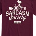 thumbnail image 3 of Peanuts - Snoopy Sarcasm Society - Men's Short Sleeve Graphic T-Shirt, 3 of 6