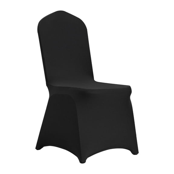 Stretch Spandex Folding Chair Covers - 30 Pack Black - Universal Fitted Slipcovers for Wedding, Banquet, Party - Washable Protective Covers