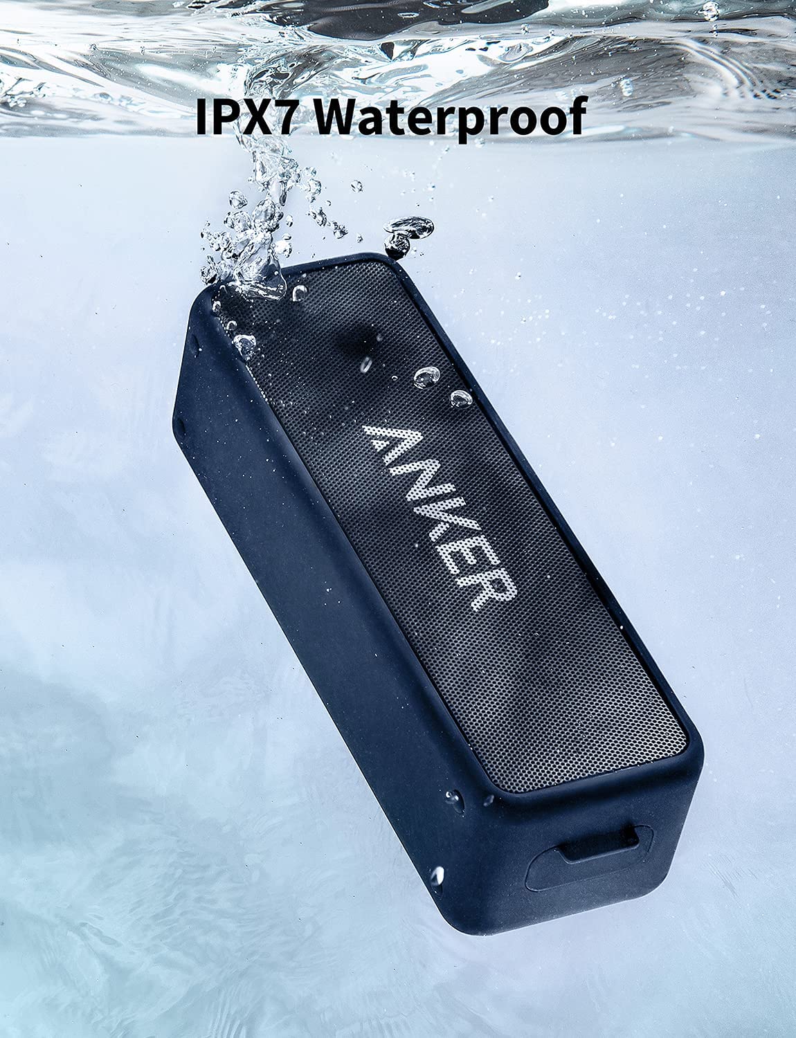 Anker Soundcore 2 Portable Wireless Bluetooth Speaker Dual-Driver Speaker Built-in Mic, Waterproof ,12W ,Teal - image 3 of 6