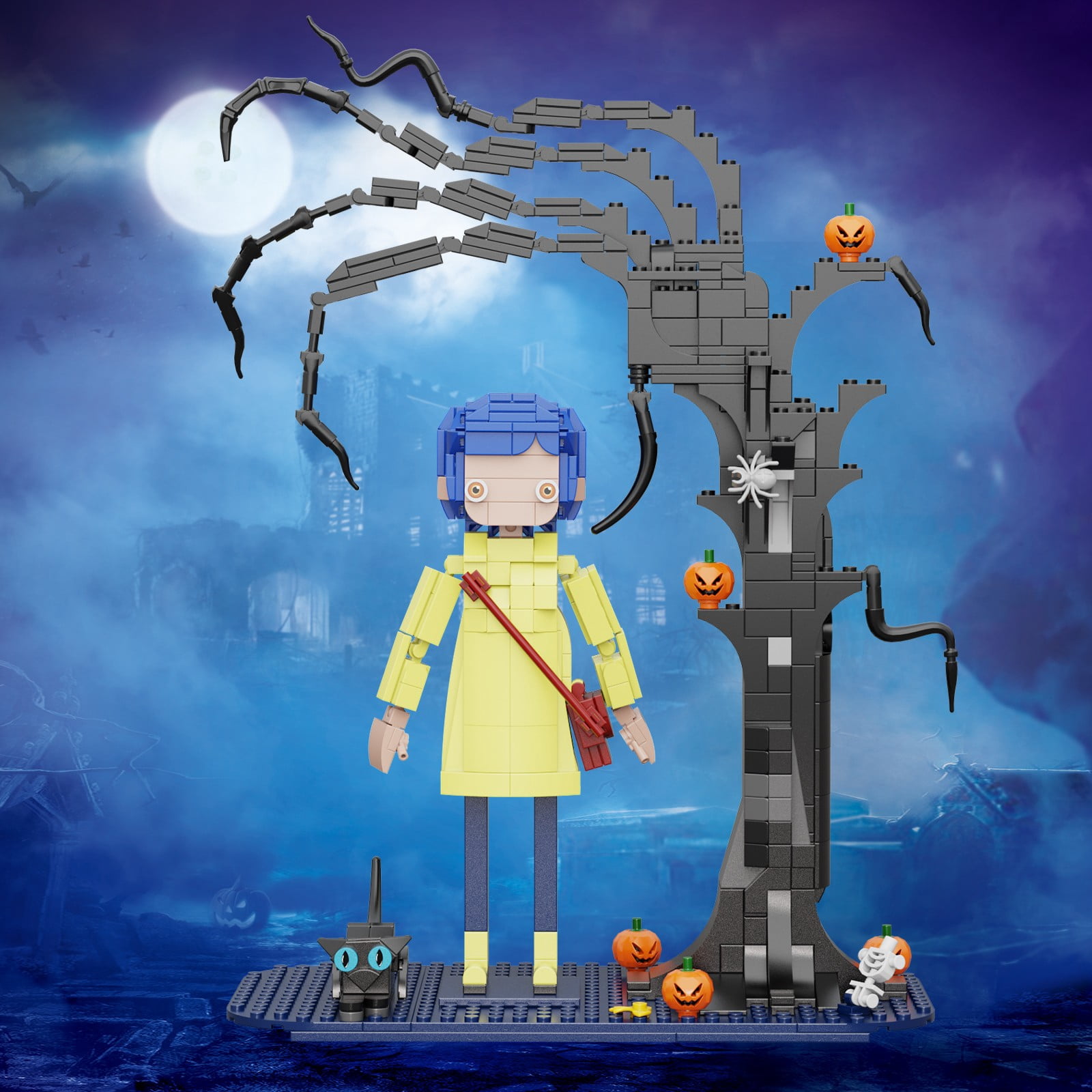 Coraline Building Blocks Kit Horror Movies Collectible Action