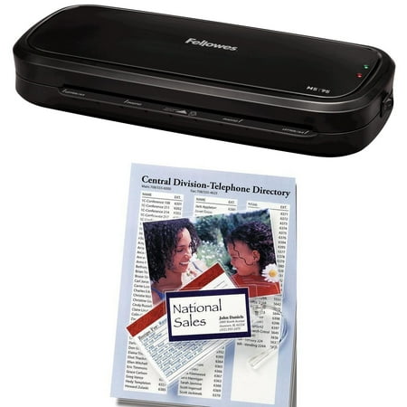 Fellowes M5-95 9.5" Laminator with Assorted Laminating Pouches Value Bundle