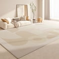 thumbnail image 2 of Light Luxury Rugs for Bedroom Large Area Anti-slip Mat Cream Style Living Room Decoration Plush Rug Fluffy Soft Study Carpet My Lux Decor Round, 2 of 8