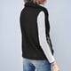 thumbnail image 5 of Chaleco de Felpa Cálido Sin Mangas con Cuello Alto para Mujer, con Cremallera, para Otoño e Invierno, con Bolsillos Negro 4XL, 5 of 7