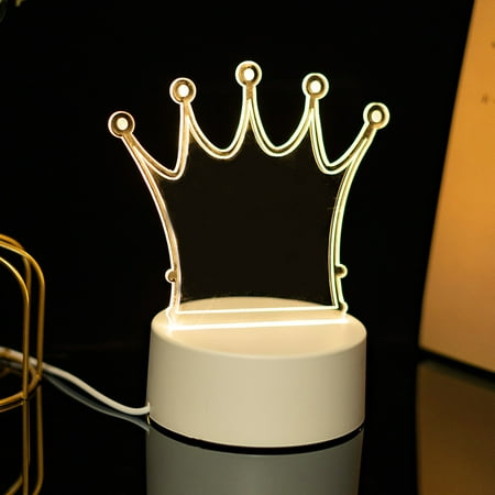 

blank board 3D night light acrylic erasable handwritten note memo message board Night Light