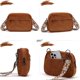 thumbnail image 5 of Bolso bandolera MAXTOP marrón de pana con correa desmontable 21x4x15 cm, 5 of 6